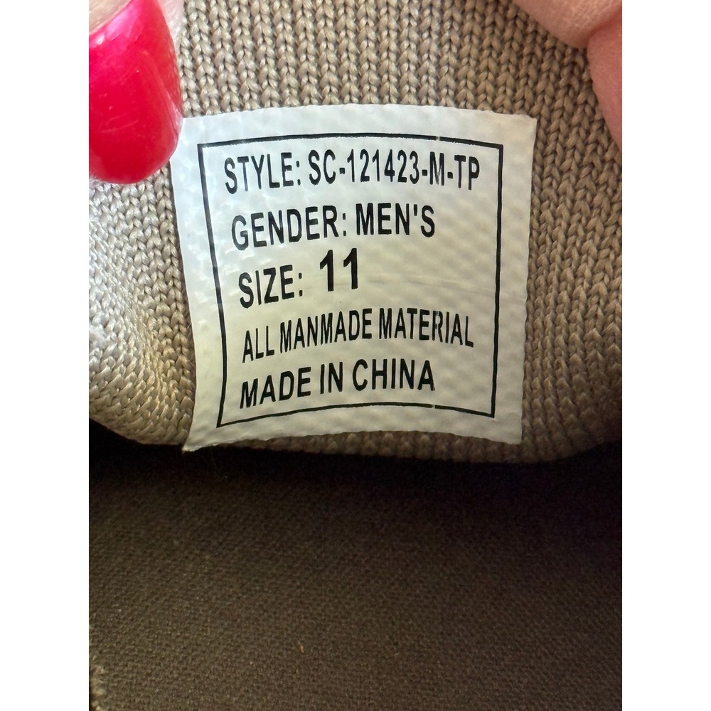 Tamarack Slip On Sneakers Men Sz 11 Tan Knit Casual Walking Shoes Athleisure NWT - Picture 8 of 9